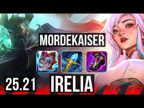 MORDEKAISER vs IRELIA (TOP) | 11 solo kills, Legendary | KR Diamond | 25.21