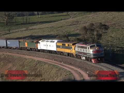 Australia NSW Railways Southern Shorthaul Railroad freight with B61 GM10 CLP3 442s1 Aug 2020