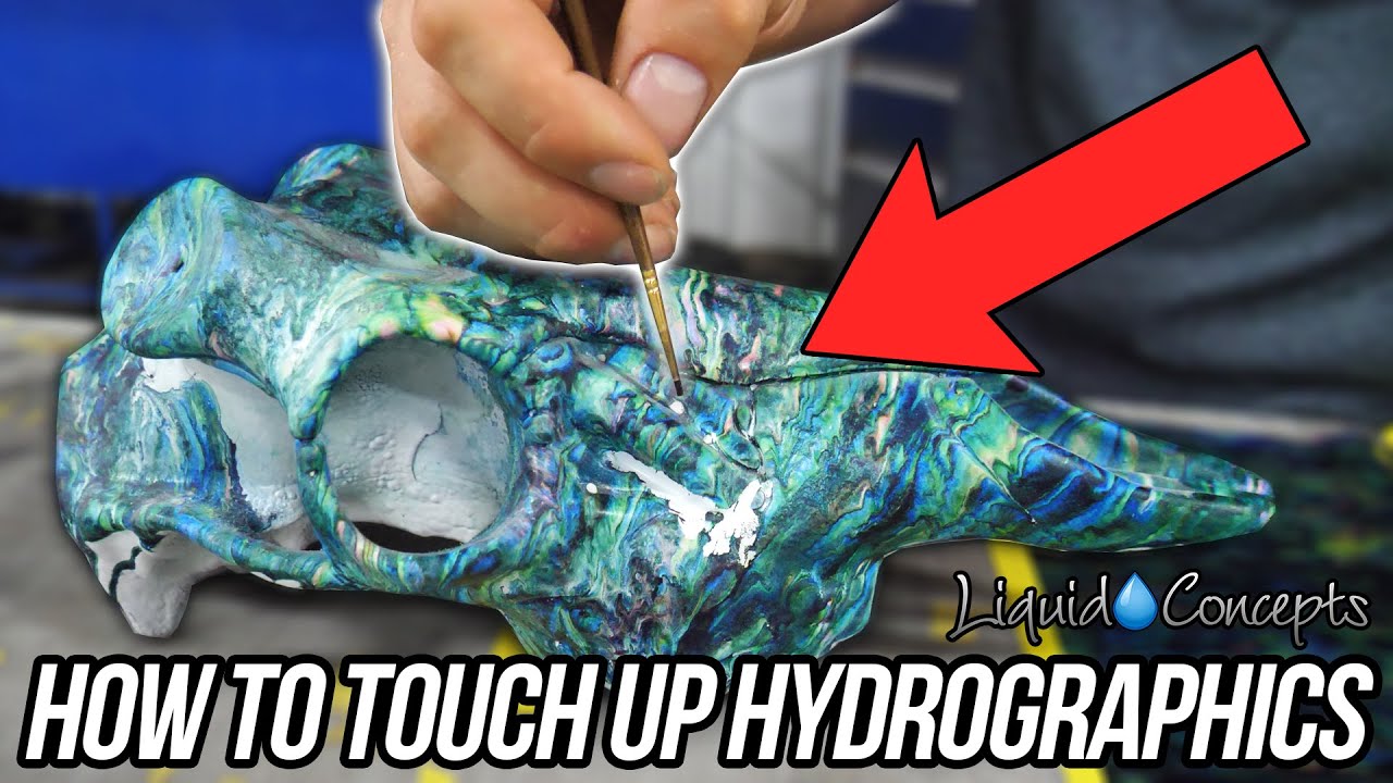 HOW TO TOUCH UP HYDROGRAPHICS WITH A PAINTBRUSH | Liquid Concepts | Weekly Tips and Tricks