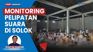 KPU Sumbar Sambangi Gudang Logistik Kab Solok untuk Pantau Pelipatan Surat Suara dan Sortir