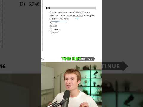 Converting Square Units on the SAT