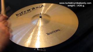 Video thumbnail for Istanbul Mehmet Traditional Thin Crash 19"  weight: 1426 g. by Dlikin Drums Production