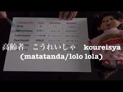 KAIGO VOCABULARY🇯🇵Caregiver Sa Japan5