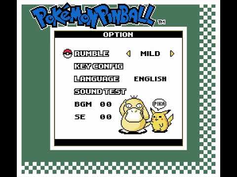 "Pokémon Pinball" Music : 3 - Options