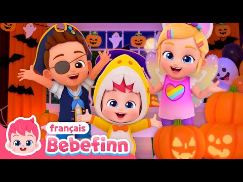 🎃La Fête Costumée d’Halloween | EP49 | Chanter avec Bebefinn | Bebefinn 👶Chansons pour Enfants