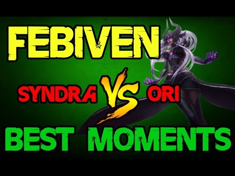 Fnatic Febiven as Syndra vs Orianna | BEST MOMENTS