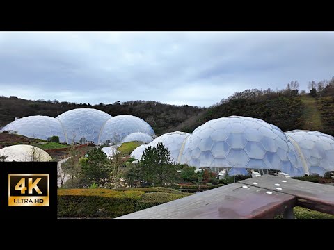 [4K] World’s Largest Indoor Rainforest | The Eden Project, Full Tour - Cornwall