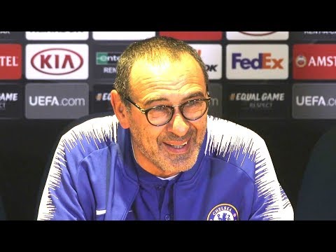 Chelsea 1-0 MOL Vidi - Maurizio Sarri Full Post Match Press Conference - Europa League