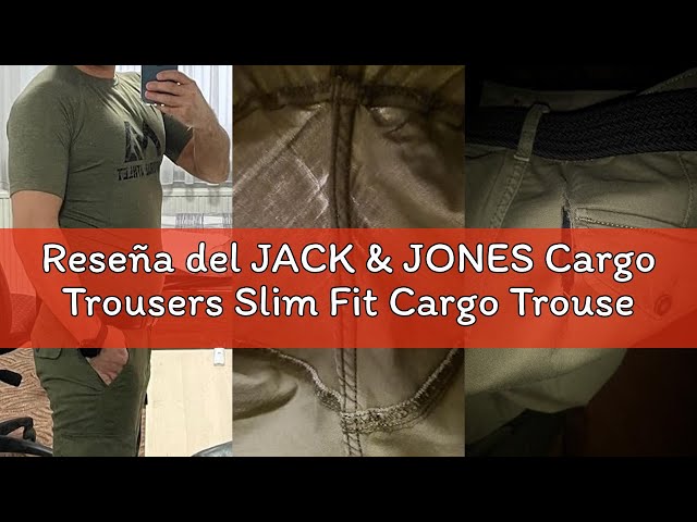 Vídeo relacionado con JACK & JONES Cargo Trousers Slim Fit Cargo Trousers Black 32 32 Black