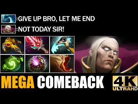 Insane Master Tier Invoker Destroyed Morphling + TA Epic Mega Creeps  Comeback 7.29 Dota 2