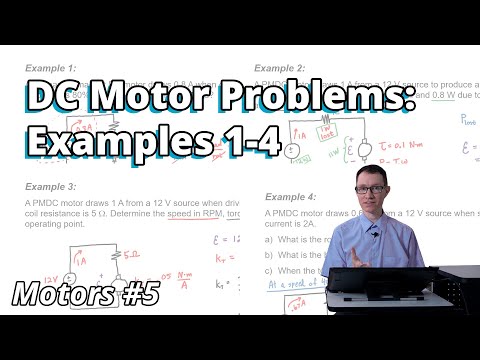 DC Motor Problems: Examples 1-4 (Motors #5)