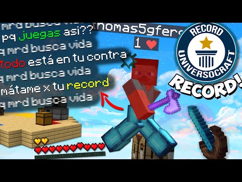 I TRIED to BREAK a RECORD in MINECRAFT, & I WAS INSULTED!!  -Minecraft Skywars.
