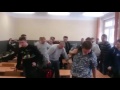 school rage/ guy kicks door
