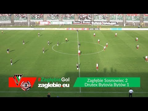 Bramki z meczu Zagłębie Sosnowiec - Drutex Bytovia Bytów (2:1)