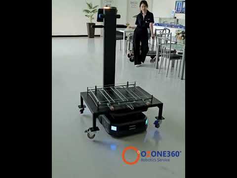 สาธิตการจัดส่งสินค้าของหุ่นยนต์ Pudu T300 สาธิตการจัดส่งสินค้าของหุ่นยนต์ Pudu T300