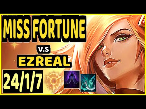 PAPRYZE (MISS FORTUNE) vs EZREAL - PENTAKILL 24/1/7 KDA BOTTOM ADC CHALLENGER GAMEPLAY - OC