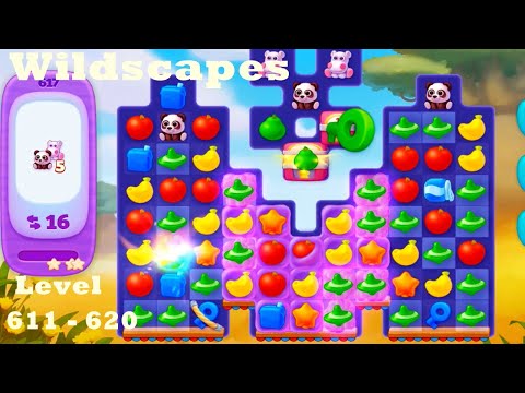Wildscapes Level 611 - 620 HD Walkthrough | Gameplay | 3 - match game | ios | android | pc | app