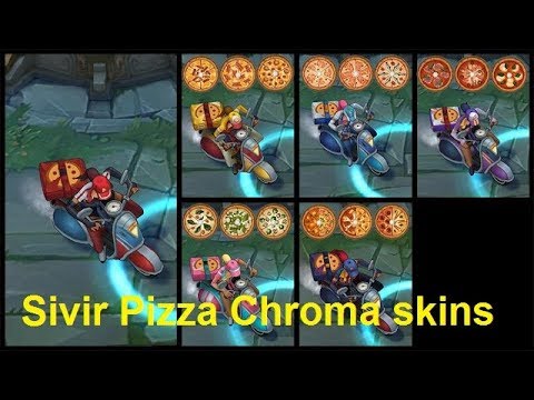 [League of Legends] - Sivir Giao pizza Đa Sắc Vespa siêu ngầu- Sivir pizza delivery chroma skins-