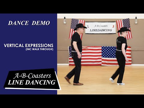 VERTICAL EXPRESSIONS - Line Dance Demo & Walk Through