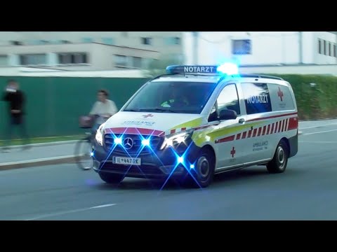 [Quietschende Reifen] NEF & RTW ÖRK Innsbruck (RD 11-447 & RD 13-160) - Einsatzfahrten