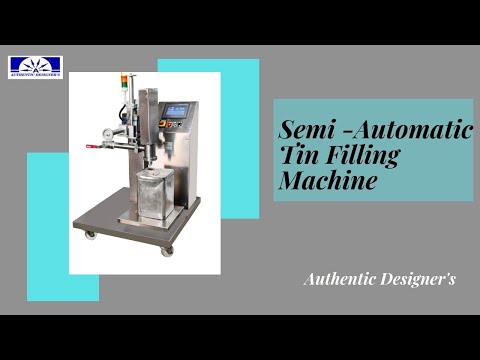 Semi-automatic Tin Filling Machine Single Head (weigh Metric)
