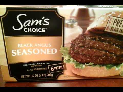 Sam's choice black angus beef patties taste review