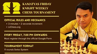 Download lagu Kamatyas Friday Knight 1st Edition Online Chess Tournament mp3 Download lagu Kamatyas Friday Knight 1st Edition Online Chess Tournament mp3