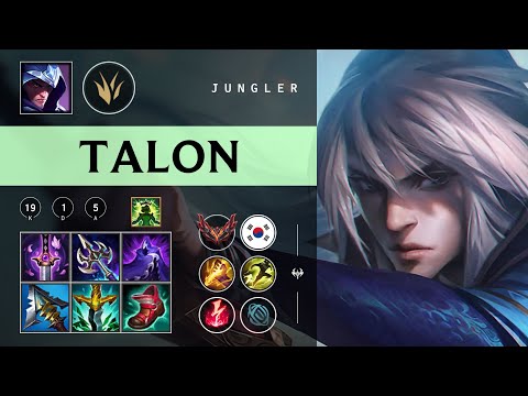 Talon Jungle vs Taliyah - KR Grandmaster Patch 26.02