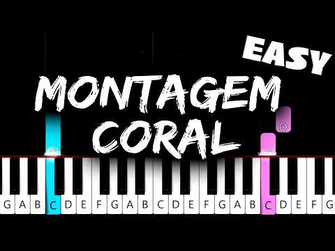 MONTAGEM CORAL - DJ HOLANDA - EASY Piano Tutorial