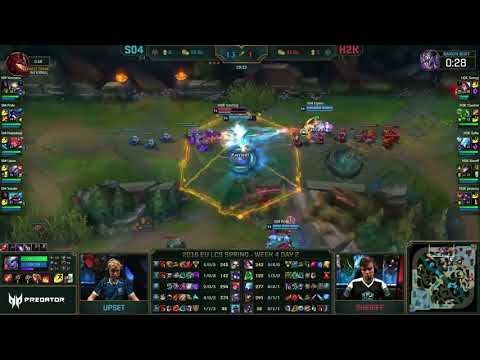 H2K vs S04 Highlights EU LCS Spring 2018 W4D2 H2K Gaming vs FC Schalke 04