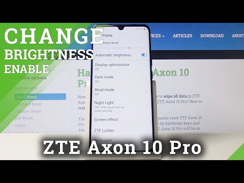 How to Enable Auto-Brightness in ZTE Axon 10 Pro – Screen Intensity
