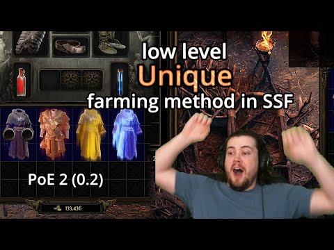 Unique farm in act 1 for SSF (PoE2 0.2) target any low level unique solo