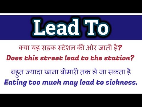 Use of "Lead to" | Amazing English Structure for beginners in Ihindi Video