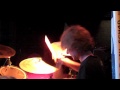 Drummer Timothy Java playing drums on Cake Eater with Four Letter Lie live.