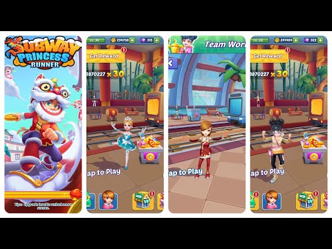 Subway Princess Runner Team Work Lucy Outfit vs Lunar New Year Princess and Clown Outfit - YouTube