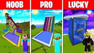 Minecraft NOOB vs PRO vs LUCKY | BEST AQUAPARK BUILD in Minecraft | Animation