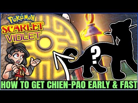 How to Get New OP Legendary Chien Pao FAST - All 8 Yellow Stake Locations - Pokemon Scarlet Violet!