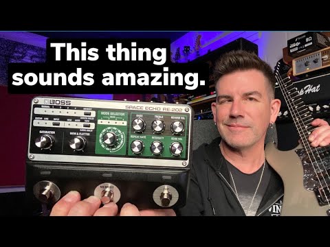 THE BEST TAPE DELAY PEDAL EVER? BOSS RE202 SPACE ECHO