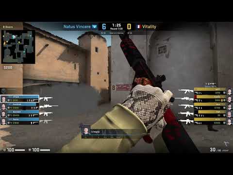 CS:GO POV Demo Na'Vi S1mple (20/7) vs Vitality (de_dust2)