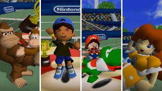 [Mario Tennis 64] All Character Trophy Animations!!