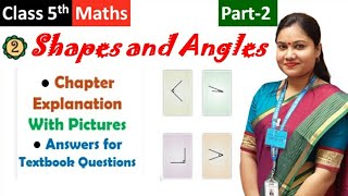 SHAPES AND ANGLES Class 5 MATH Chapter 2 (Pt 2) Full Explanation + Solutions | NCERT CBSE Math-Magic