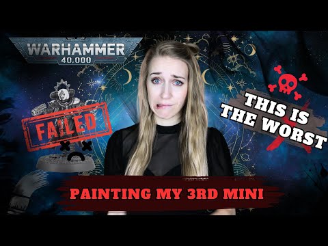 Warhammer 40k Painting Struggles 😩| Beginner Fails with My 3rd Miniature | Adepta Sororitas Palatine