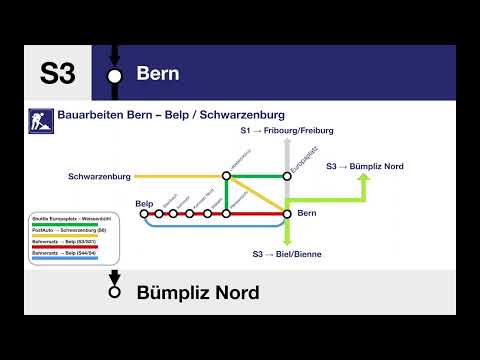 BLS Ansage • S3 • Biel/Bienne – Bern – Bümpliz Nord (Spezialdurchsage in Bern)