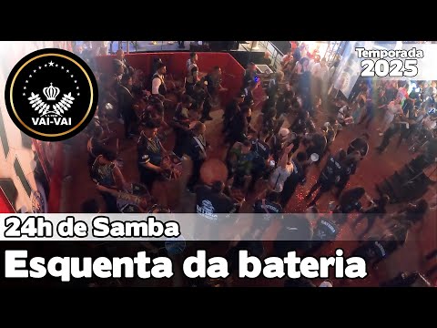 Vai-Vai 2025 | Esquenta da bateria no 24 horas de samba - #24h24