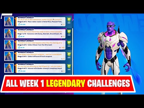 All Week 1 Legendary Quest Guide in Fortnite  How to Complete Legendary Quests Week 1 Quest Guide