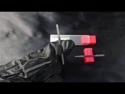 BROCA DE TUNGSTÊNIO DUAS PONTAS F SMALL FLAME(F) VERMELHA