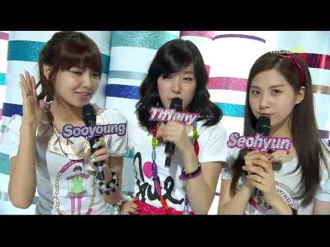 [HD] 100306 SNSD Tiffany, Sooyoung & Seohyun MC-ing CUT @ MC