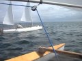 New Solway Dory trimarans on expedition in the Sound of Jura 