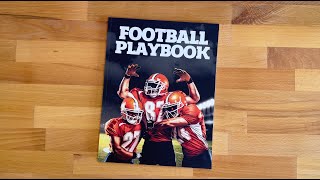 Football Playbook: Football Coach Notebook with Blank Field Diagrams for Drawing Up Plays