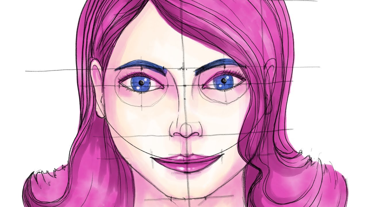 Face 13 from “Faces” Sketch Collection Time-Lapse